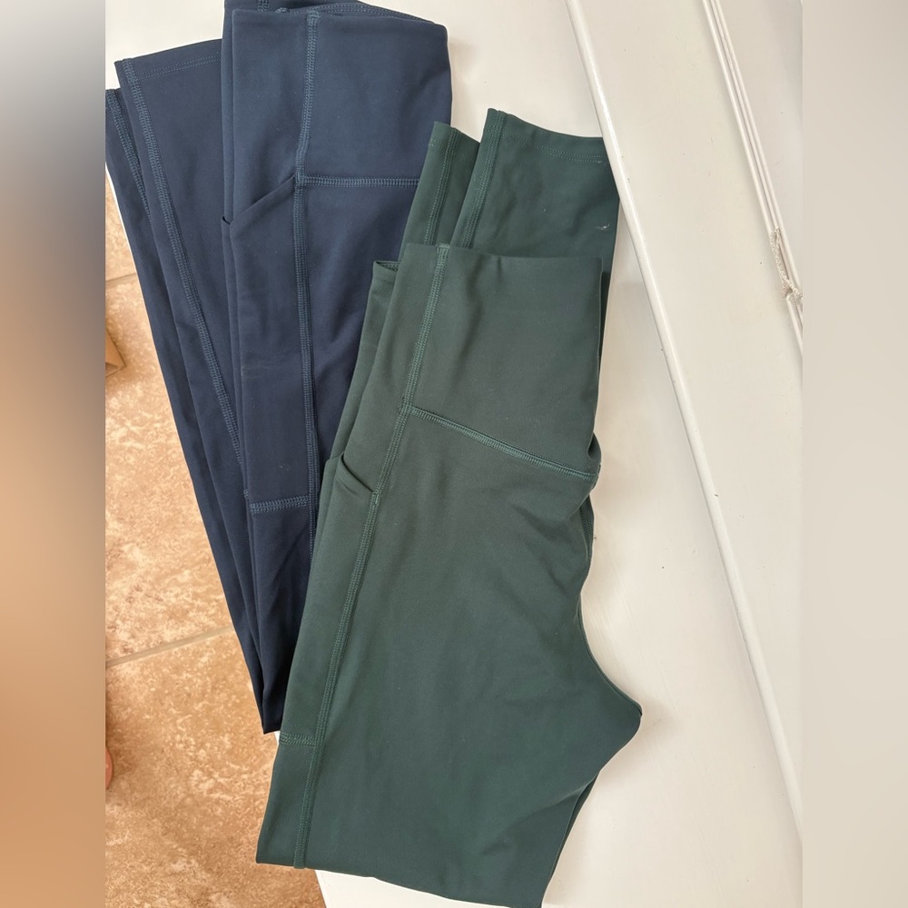Girlfriend Collective Evergreen & Navy Legging Bundle